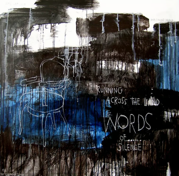 WORDS - Acrylic on canvas by ICI ET LÀ - view 3